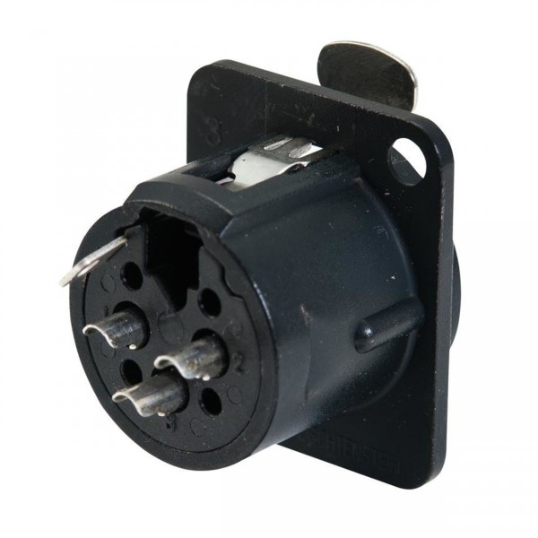 Neutrik NC3FDL-1-BAG 3-Pin XLR Mounting Socket, Black