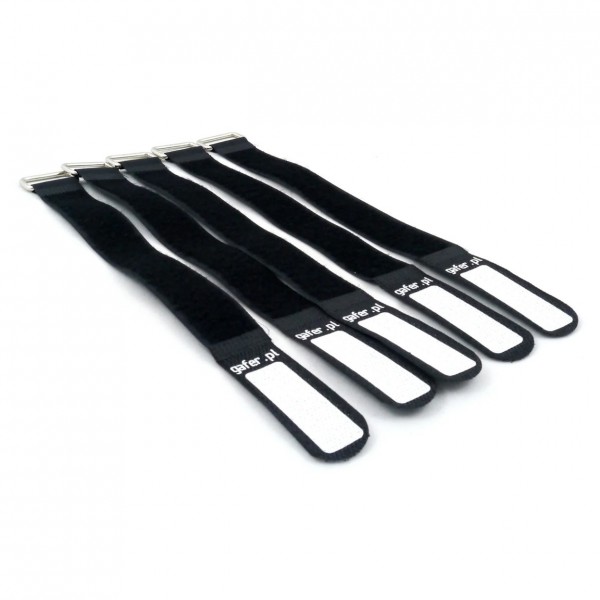 Gafer PL Tie Straps 25x260mm (5 Pack), Black