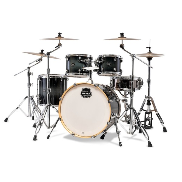 Mapex Armory 22" Rock Fusion 5pc Shell Pack, Black Onyx Burst