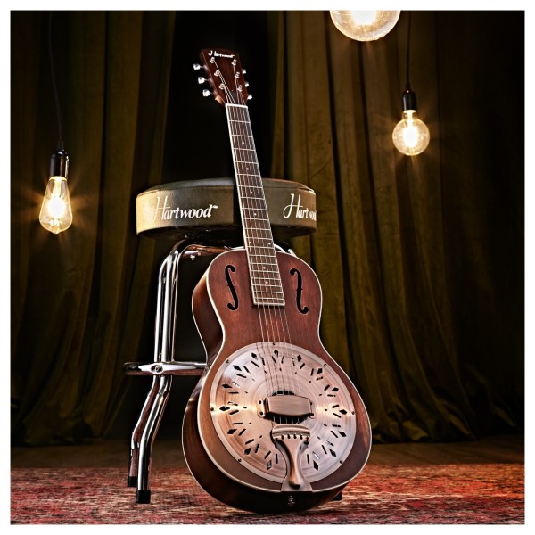 Hartwood Resonator Parlour Guitar, Tobacco