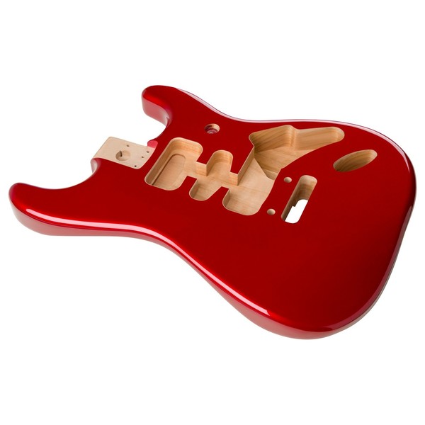 Fender Deluxe Alder Strat Body, Candy Apple Red