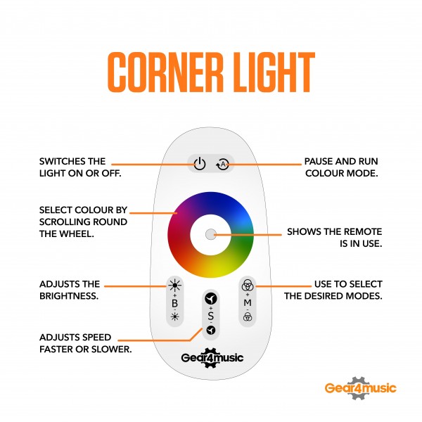 Corner Light by Gear4music