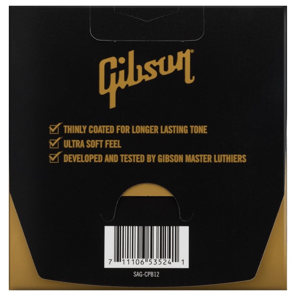 Gibson Coated Phosphor Bronze Acoustic Strings, Light 12-53
