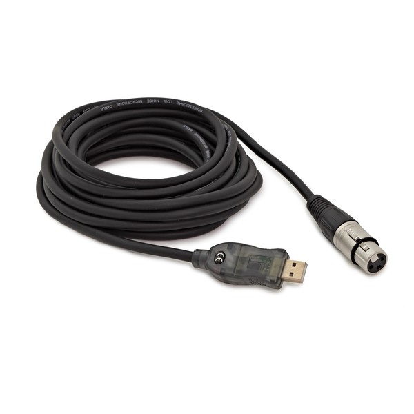 XLR (F) - USB Audio Interface Cable, 5m by Gear4music