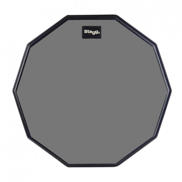 Stagg 12" Desktop Practice Pad & Maple 7A Drumsticks, Wood Tip