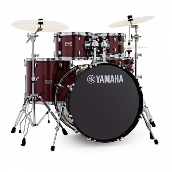 Yamaha Rydeen 20" Drum Kit w/Cymbals, Burgundy Glitter