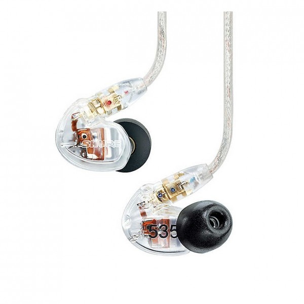Shure SE535 Sound Isolating Earphones with True Wireless, Clear