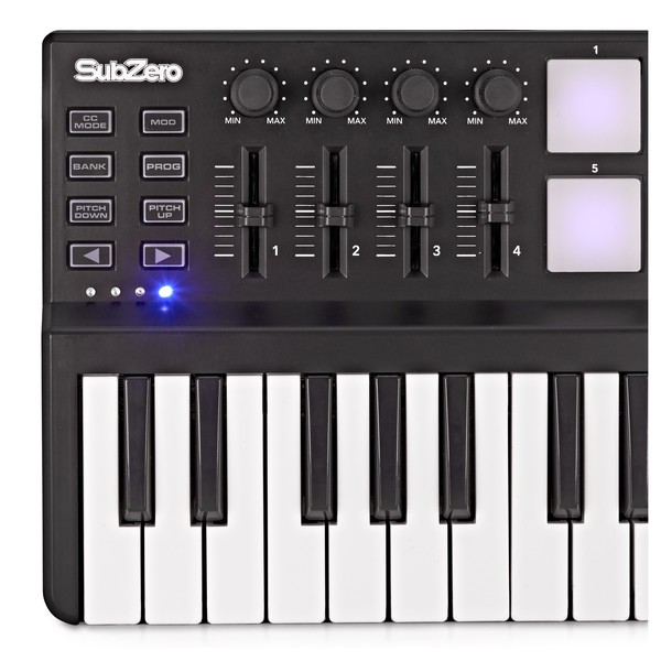SubZero MiniCommand USB MIDI Controller and Keyboard