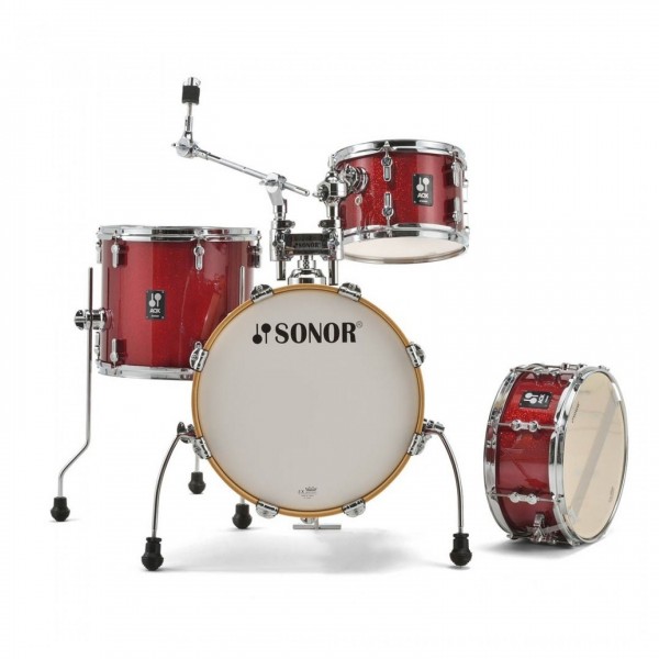 Sonor AQX 16" Jungle Shell Pack w/Free Throne, Red Moon Sparkle