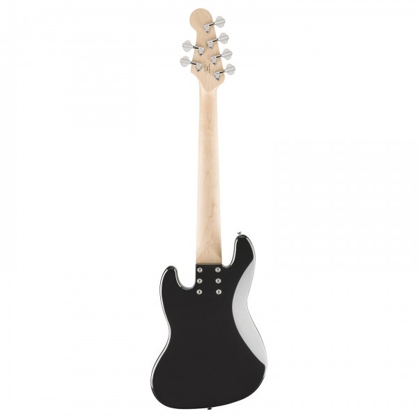 Squier Affinity Series Jazz Bass VI, Laurel Fingerboard, Black Pickguard, Black Metallic