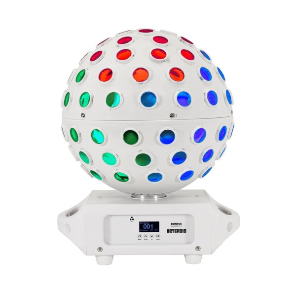 Equinox Asteroid RGBW LED Mirrorball Effect Light, White