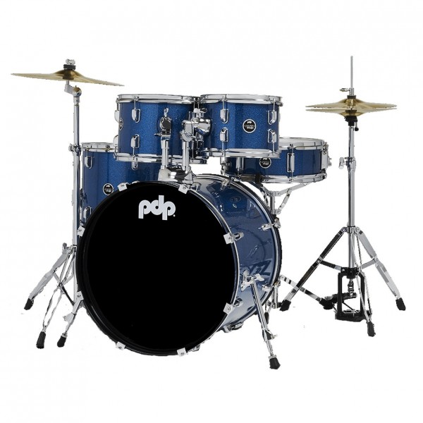 PDP Center Stage 5pc Complete Kit, Royal Blue Sparkle