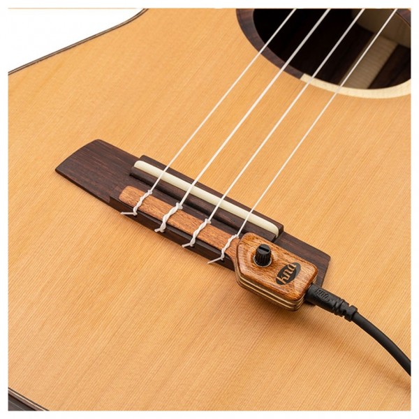 KNA UK-2 Detachable Ukelele Pickup, Bridge Mounted Piezo w/ Volume