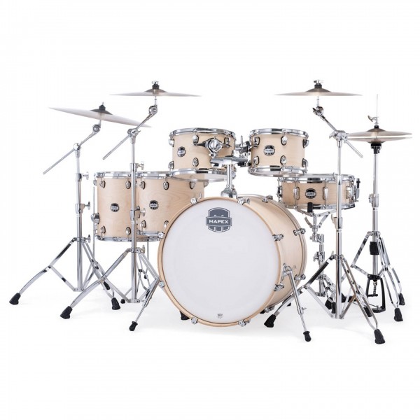 Mapex Mars Maple 22" 6pc Studioease Shell Pack, Natural Satin