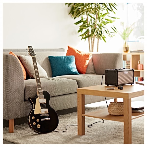 New Jersey Left Handed Electric Guitar by Gear4music, Black