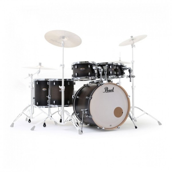 Pearl Decade Maple 7pc Pro Drum Kit w/Sabian XSRs, Satin Black Burst