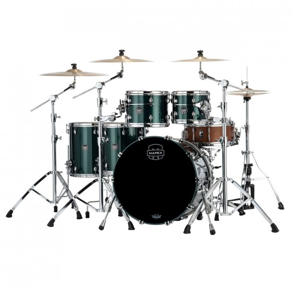 Mapex Saturn Evolution Birch/Walnut 22" 5pc, Brunswick Green