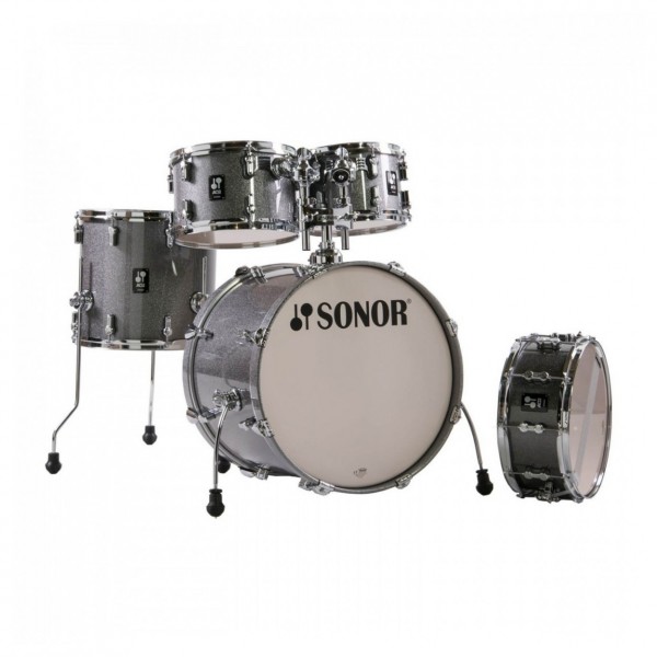 Sonor AQ2 20" 5pc Pro Drum Kit w/Cymbals, Titanium Quartz
