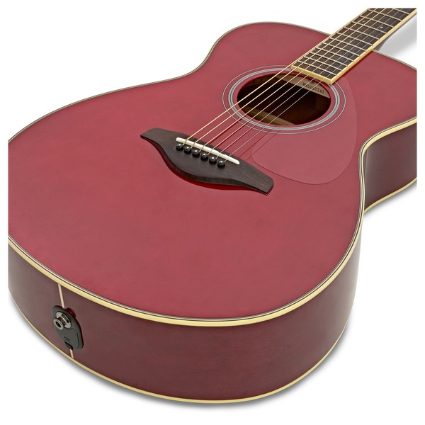 Yamaha FS-TA TransAcoustic Guitar, Ruby Red