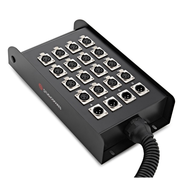 Studiospares 16/4 XLR Stage Box & Snake, 10m