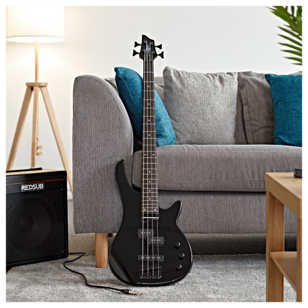 Harlem 4 Bass Guitar by Gear4music, Black