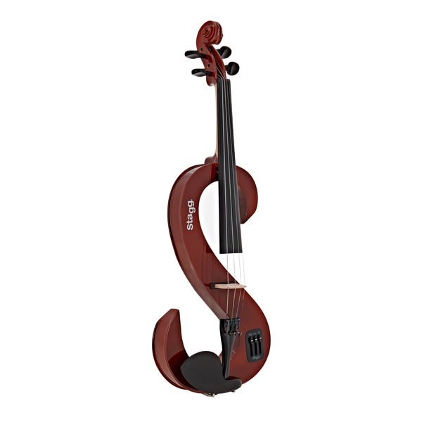 Stagg S-Shaped Electric Violin Outfit, Violin Burst