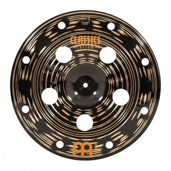 Meinl 16" Classics Custom Dark Trash China & Gear4music Boom Arm Stand, Black