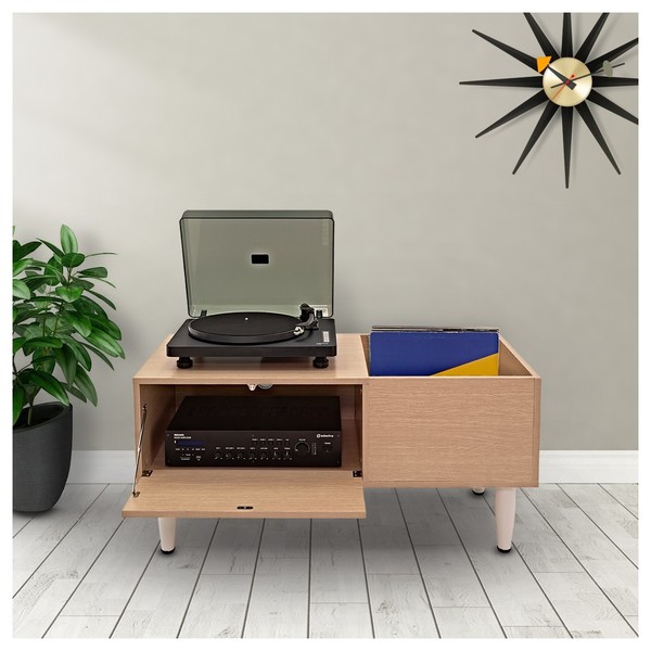 modul Turntable and Records Table, Oak