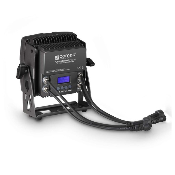 Cameo Flat Pro Flood IP65 Tri Outdoor Flood Light, Black