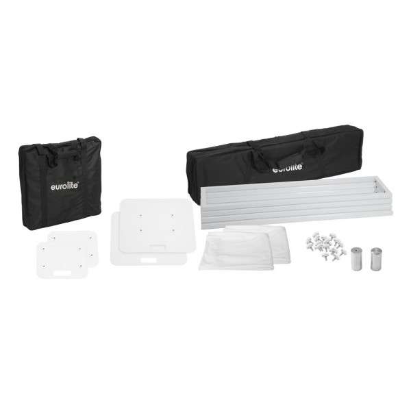 Eurolite 150cm Stage Stands with Cover and Bag, White