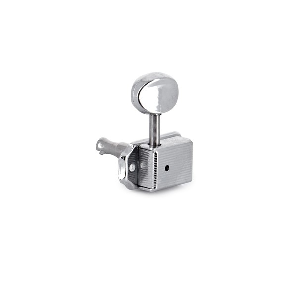 Guitarworks Tuning Machines, 6-In-Line Vintage Button Keys, Chrome