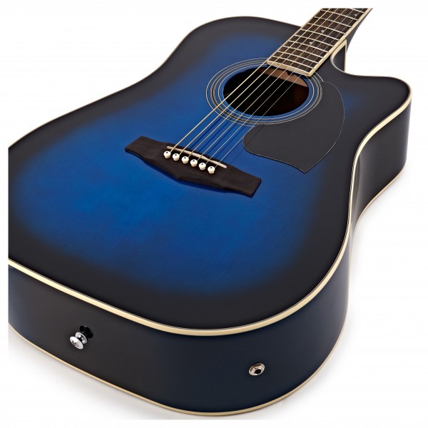 Ibanez PF15ECE Electro Acoustic, Trans Blue Burst