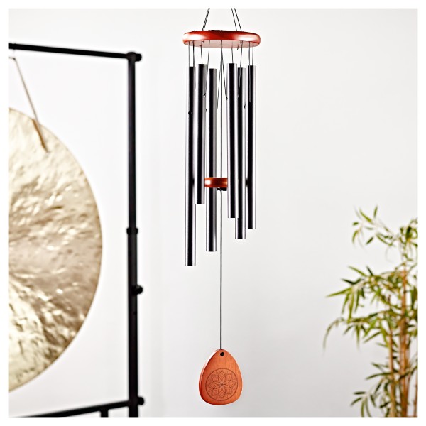 Gear4music Life 6 Note Wind Chime, Black