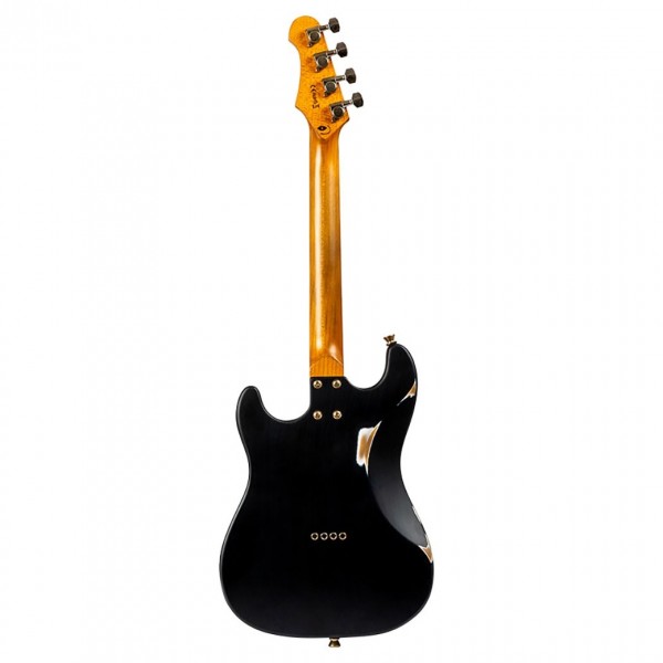 Flight Pathfinder Tenor Electric Ukulele, Black Relic