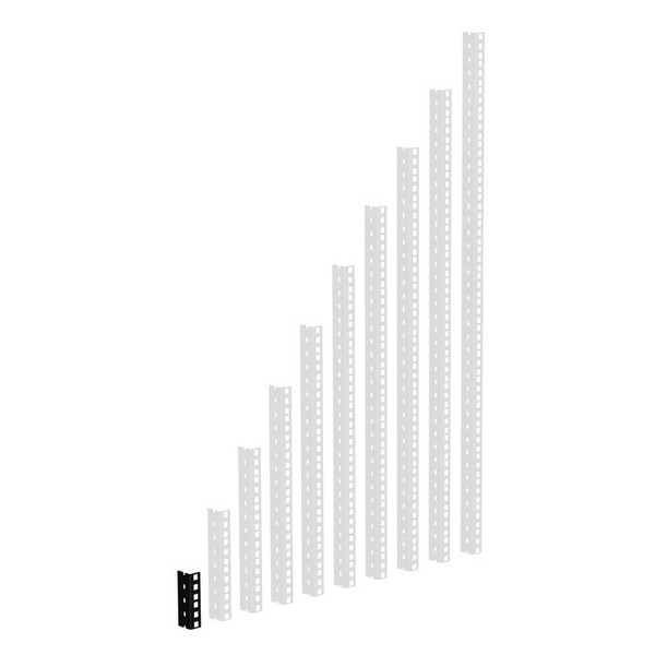 Adam Hall Heavy Duty Black 19" Rack Strip, 2U