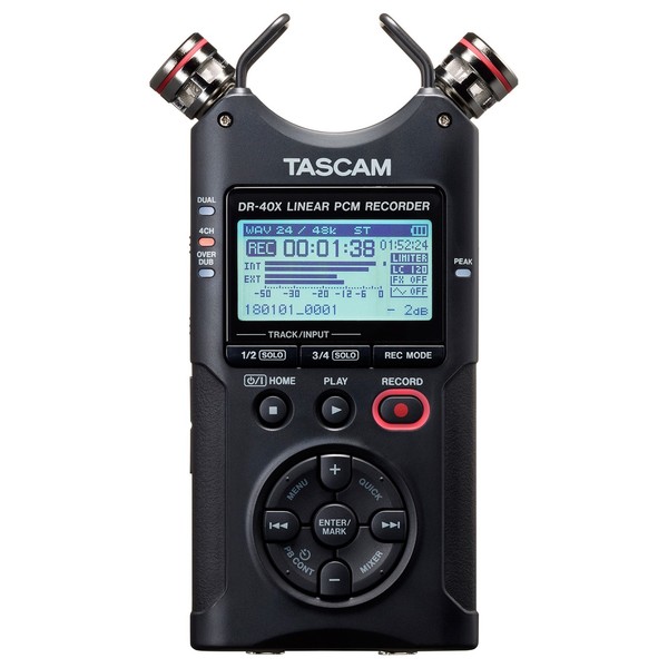 Tascam DR-40X Four Track Audio Recorder