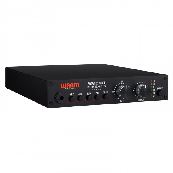 Warm Audio WA12 MK II Discrete Microphone Preamp, Black