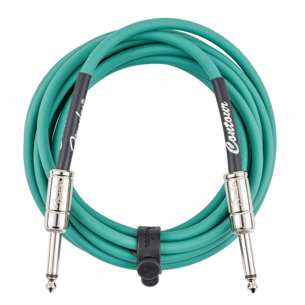 Fender Contour 10' Cable, Sherwood Green