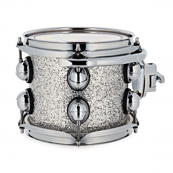 Premier Genista Maple 8" x 7" Rack Tom, Silver Sparkle