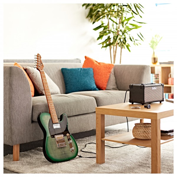 Knoxville Select Electric Guitar HH + Amp Pack, Trans Green