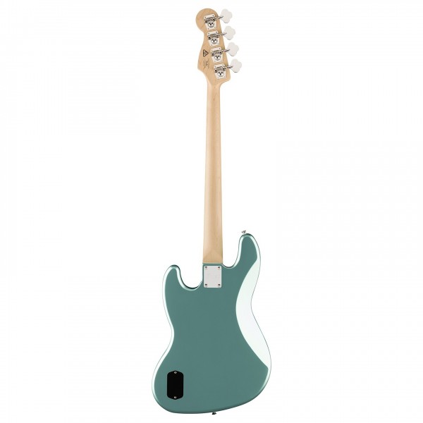 Squier Affinity Series Active Jazz Bass, Laurel Fingerboard, White Pickguard, Mystic Sea Foam Green