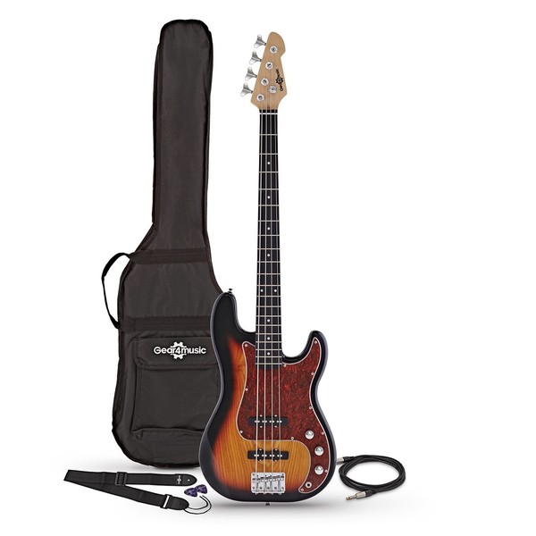 LA Select Bass Guitar by Gear4music, Sunburst