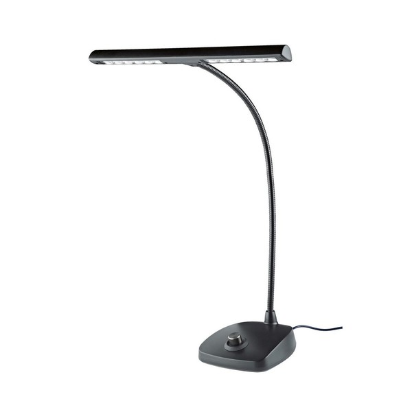 K&M 12298 LED Piano Lamp, Black, UK Plug