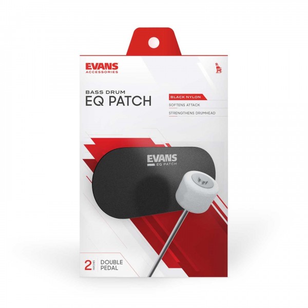 Evans Cordura Double EQ Black Nylon Patch
