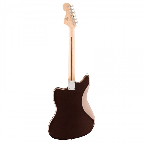 Squier Affinity Series Jaguar, Maple Fingerboard, White Pickguard, Mystic Metallic Brown