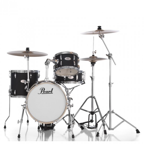 Pearl Midtown 4pc Compact Set incl. Hardware, Matte Black