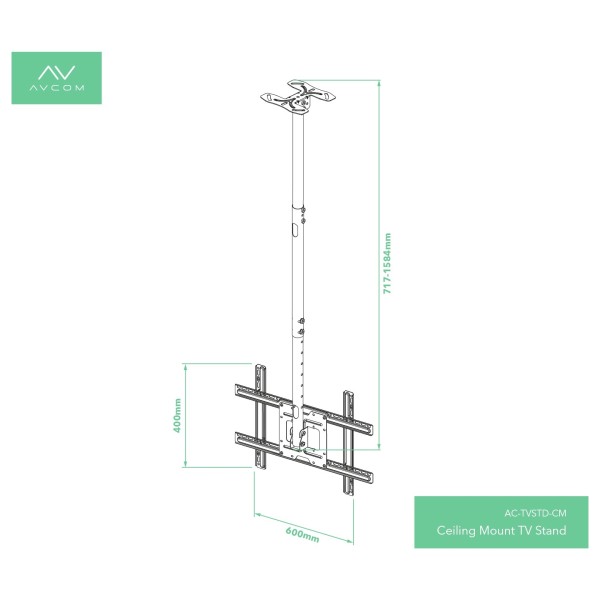 AVCOM Ceiling Mount TV Stand