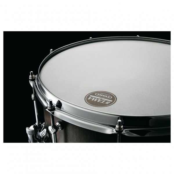 Tama Soundworks 14" x 6.5" G-Walnut Snare Drum, Matte Black Walnut