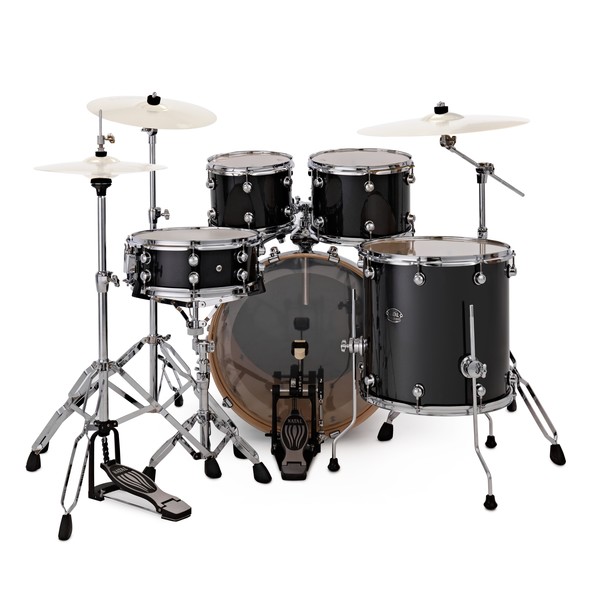 Natal Arcadia Poplar 5pc 22" Drum Kit w/Hardware, Black Sparkle