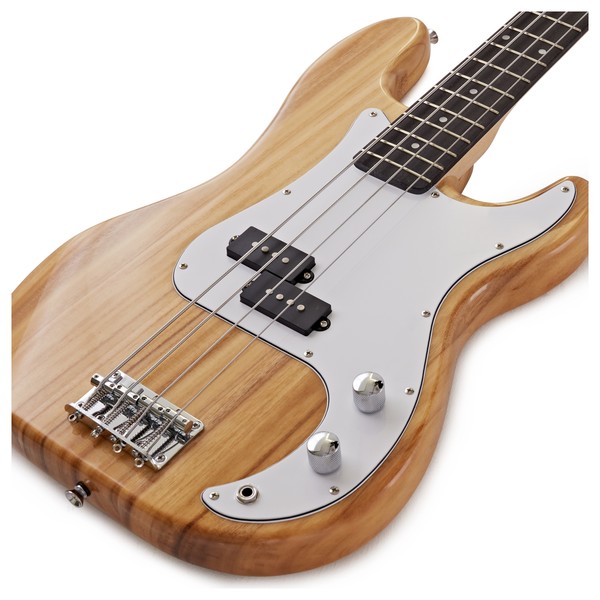 LA Bass Guitar by Gear4music, Natural - Nearly New